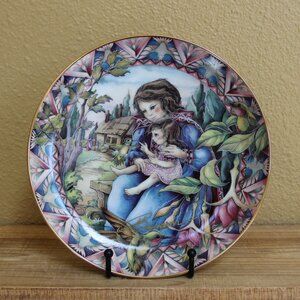 Signed Jody Bergsma 1991 Plate "Life's Blessing" Honoring Mothers - Personalized